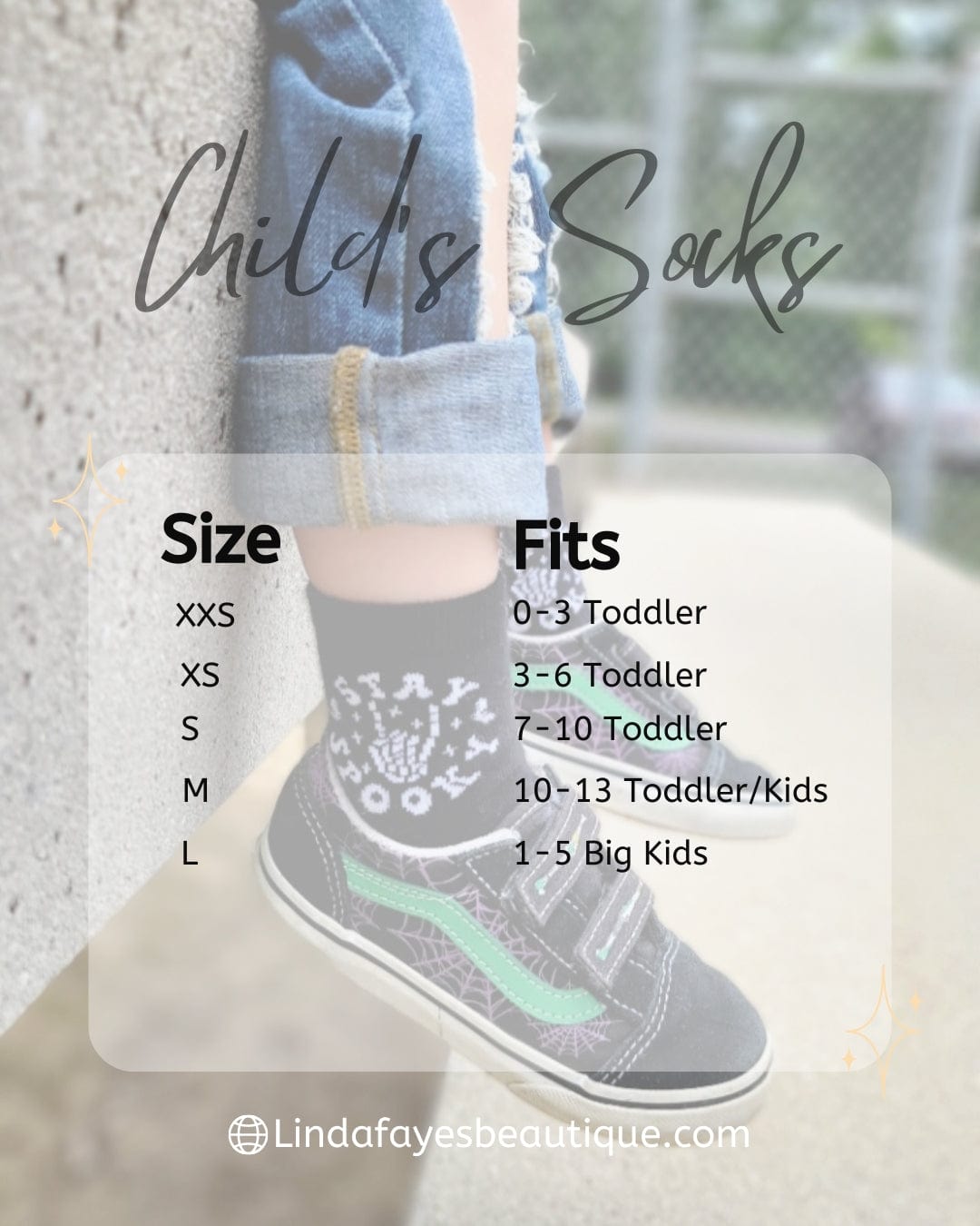 Linda Faye's Beautique Size Charts